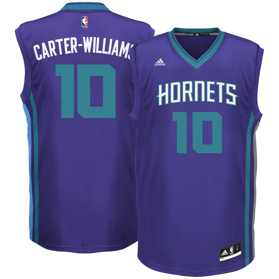 Michael Carter-williams Charlotte Hornets Adidas Nba Replica Basketball Jersey - Purple