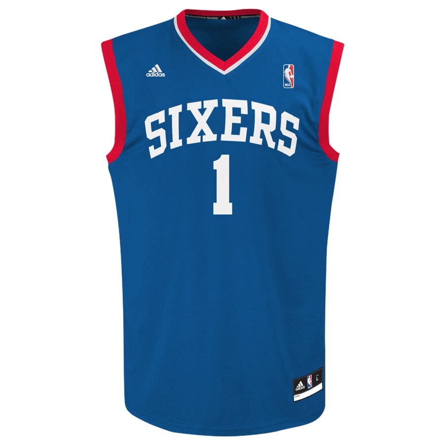 Alternative view of Michael Carter-williams Philadelphia 76ers Adidas Youth Replica Alternate Basketball Jersey - Royal Blue