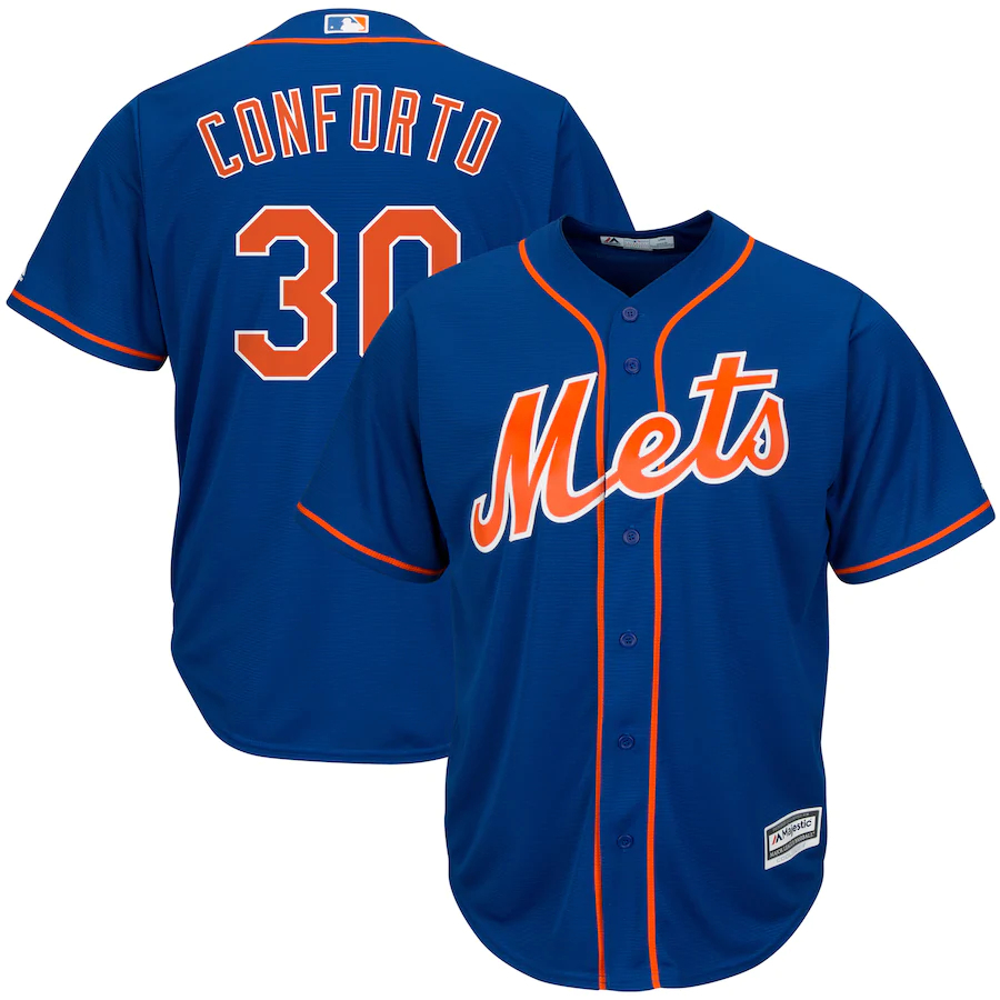 Michael Conforto New York Mets Majestic Alternate Official Cool Base Replica Player Baseball Jersey - Royal