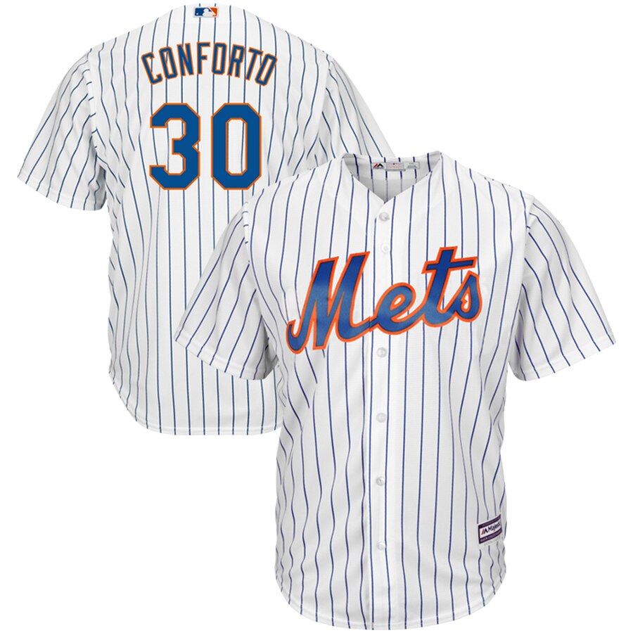 Michael Conforto New York Mets Majestic Official Cool Base Player Baseball Jersey - White