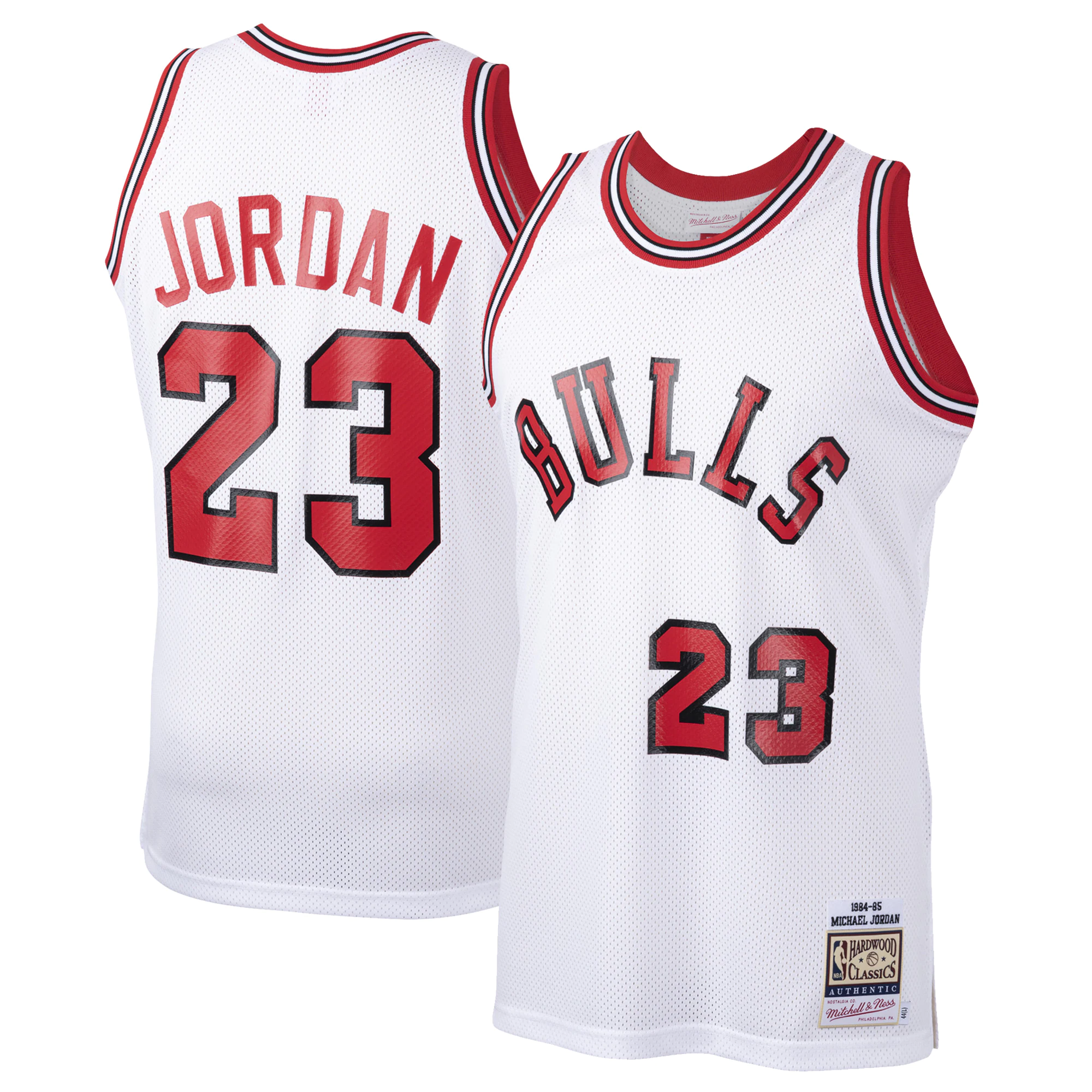 Michael Jordan Chicago Bulls Mitchell & Ness 1984-85 Hardwood Classics Rookie Authentic Basketball Jersey - White
