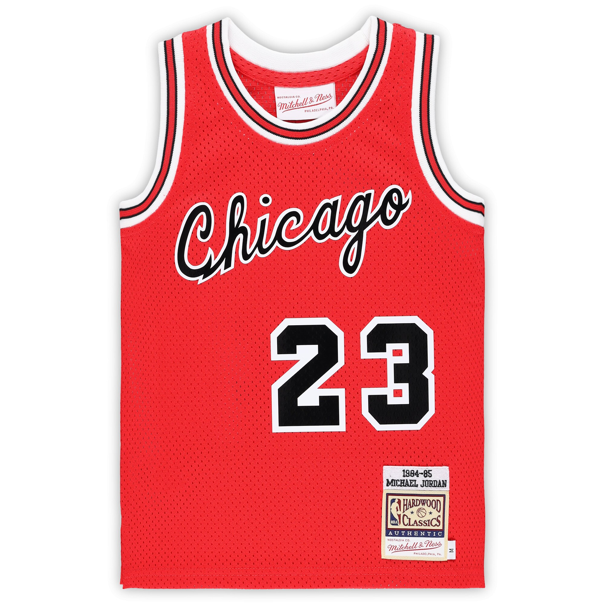 Alternative view of Michael Jordan Chicago Bulls Mitchell & Ness Preschool Hardwood Classics 1984/85 Authentic Swingman Basketball Jersey - Red