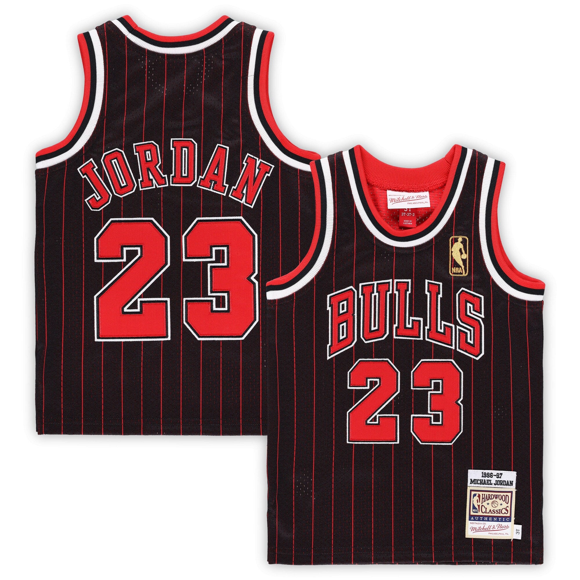 Michael Jordan Chicago Bulls Mitchell & Ness Toddler 1996/97 Hardwood Classics Authentic Basketball Jersey - Black