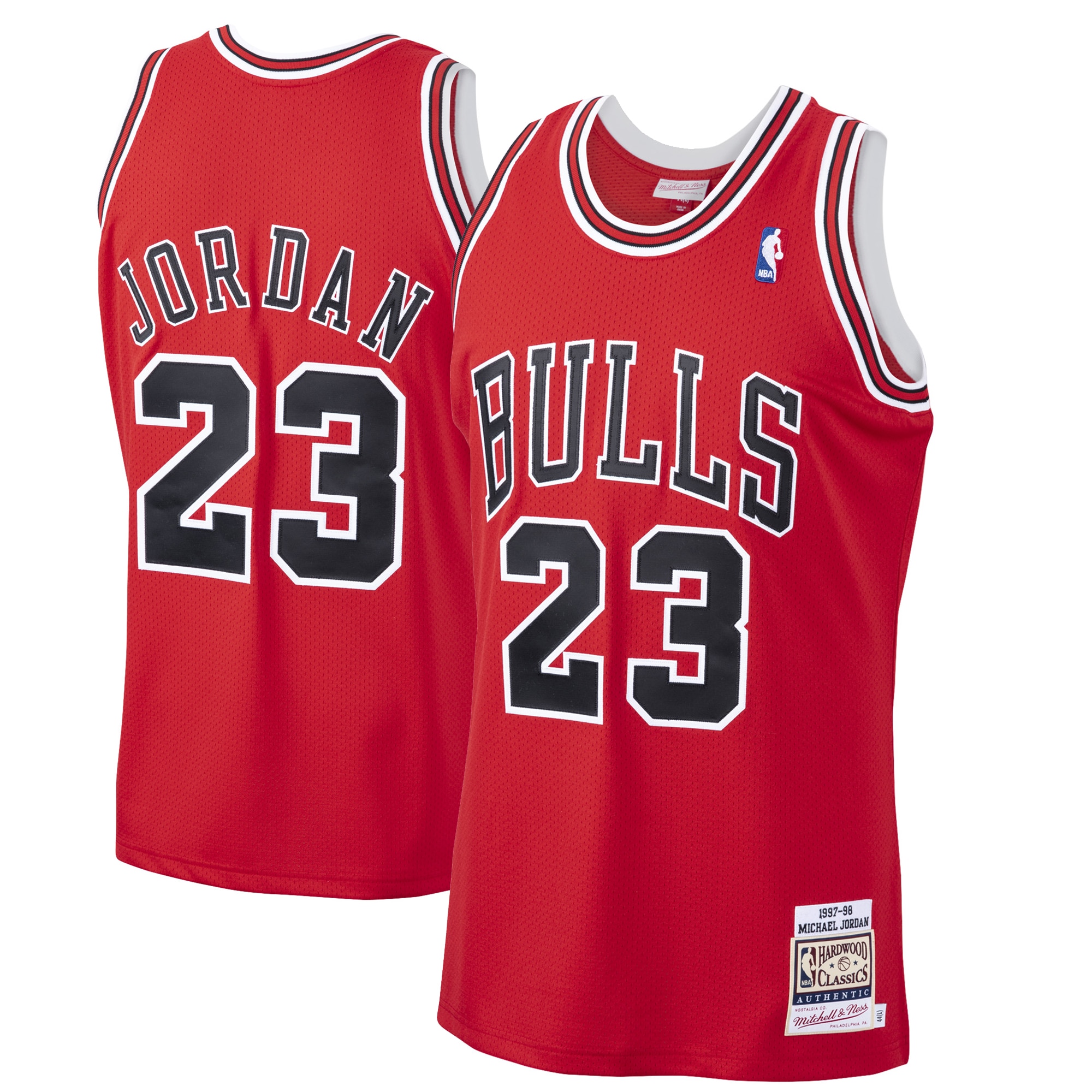 Michael Jordan Chicago Bulls Mitchell & Ness 1997/98 Hardwood Classics Authentic Basketball Jersey - Scarlet