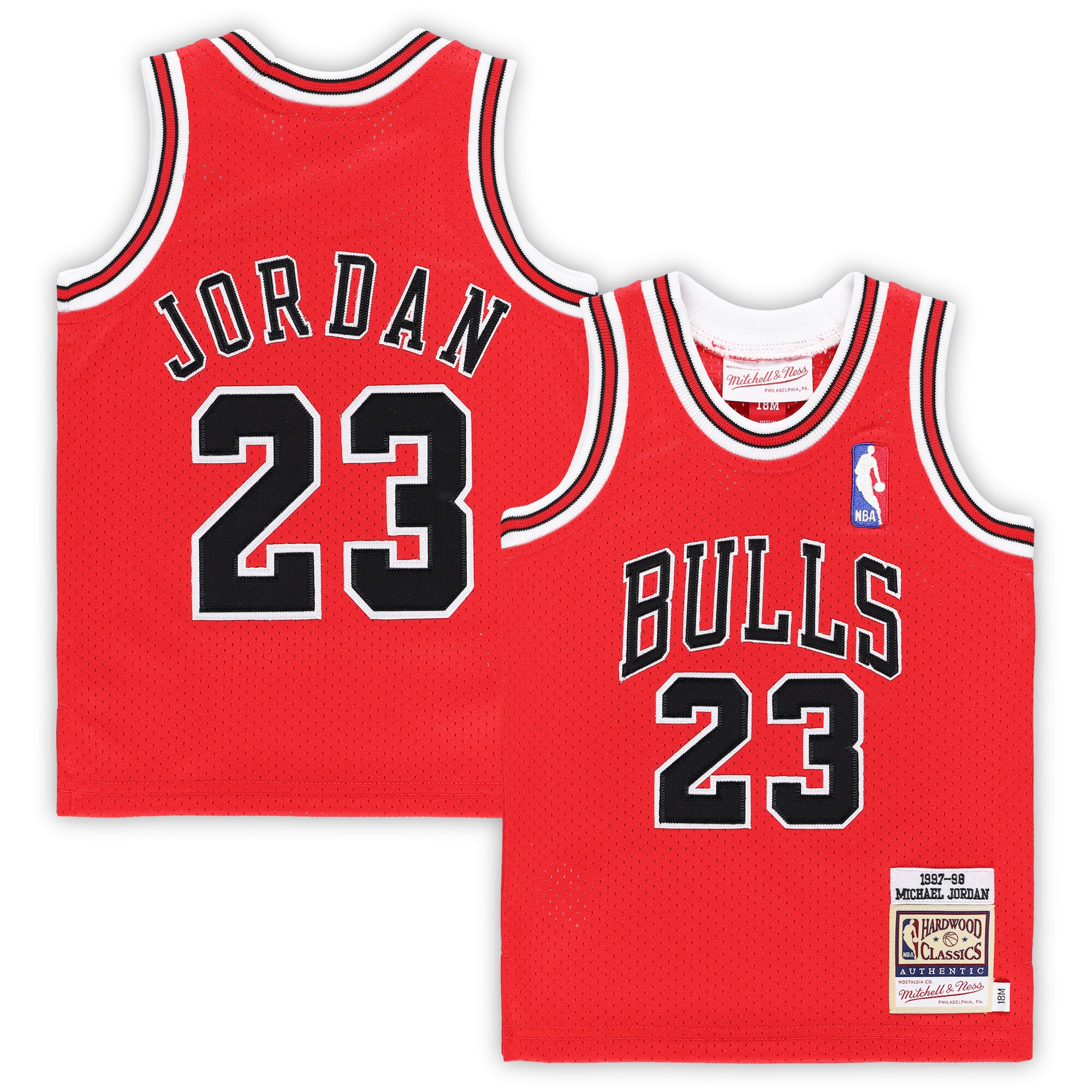Michael Jordan Chicago Bulls Mitchell & Ness Infant 1985/86 Hardwood Classics Authentic Basketball Jersey - Red