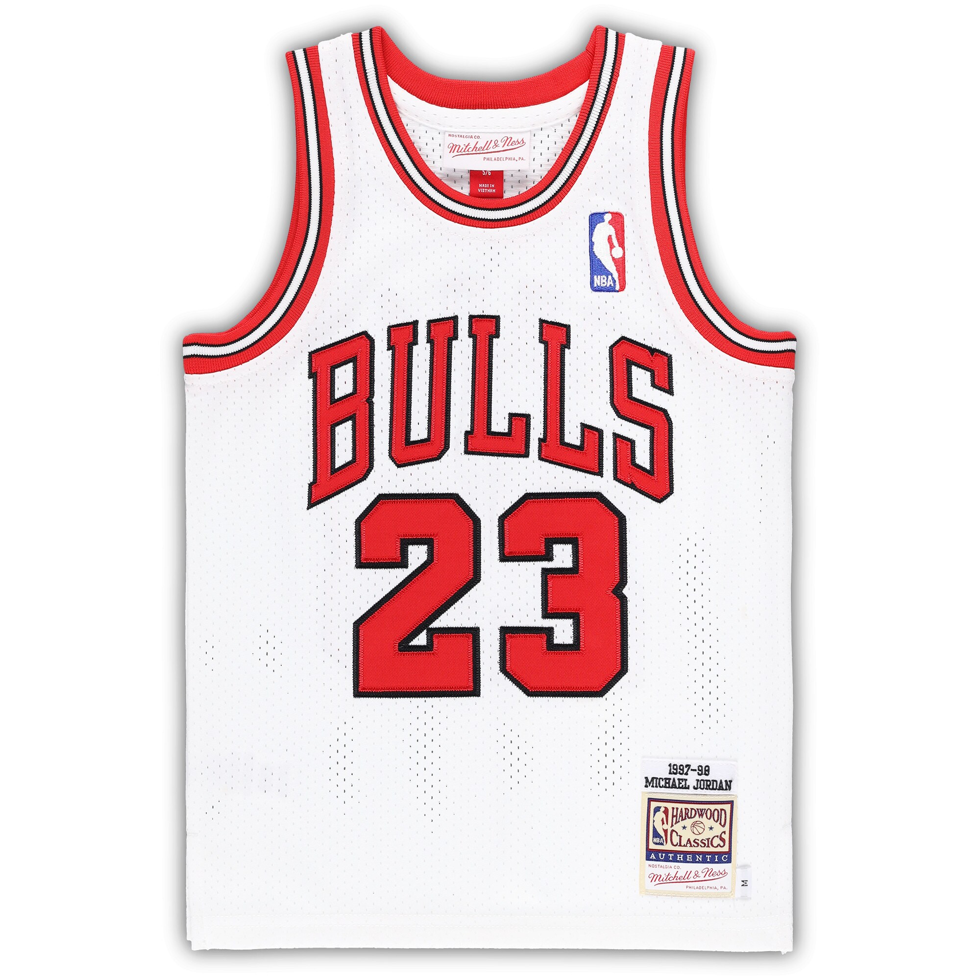 Alternative view of Michael Jordan Chicago Bulls Mitchell & Ness Preschool 1997/98 Hardwood Classics Authentic Basketball Jersey - White