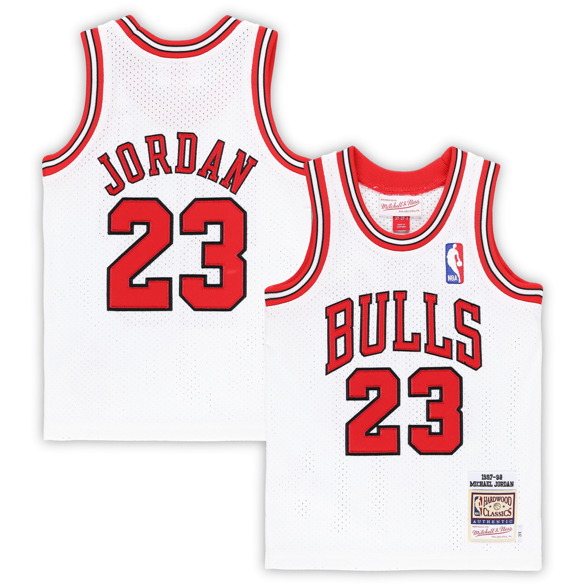 Michael Jordan Chicago Bulls Mitchell & Ness Toddler 1997/98 Hardwood Classics Authentic Basketball Jersey - White