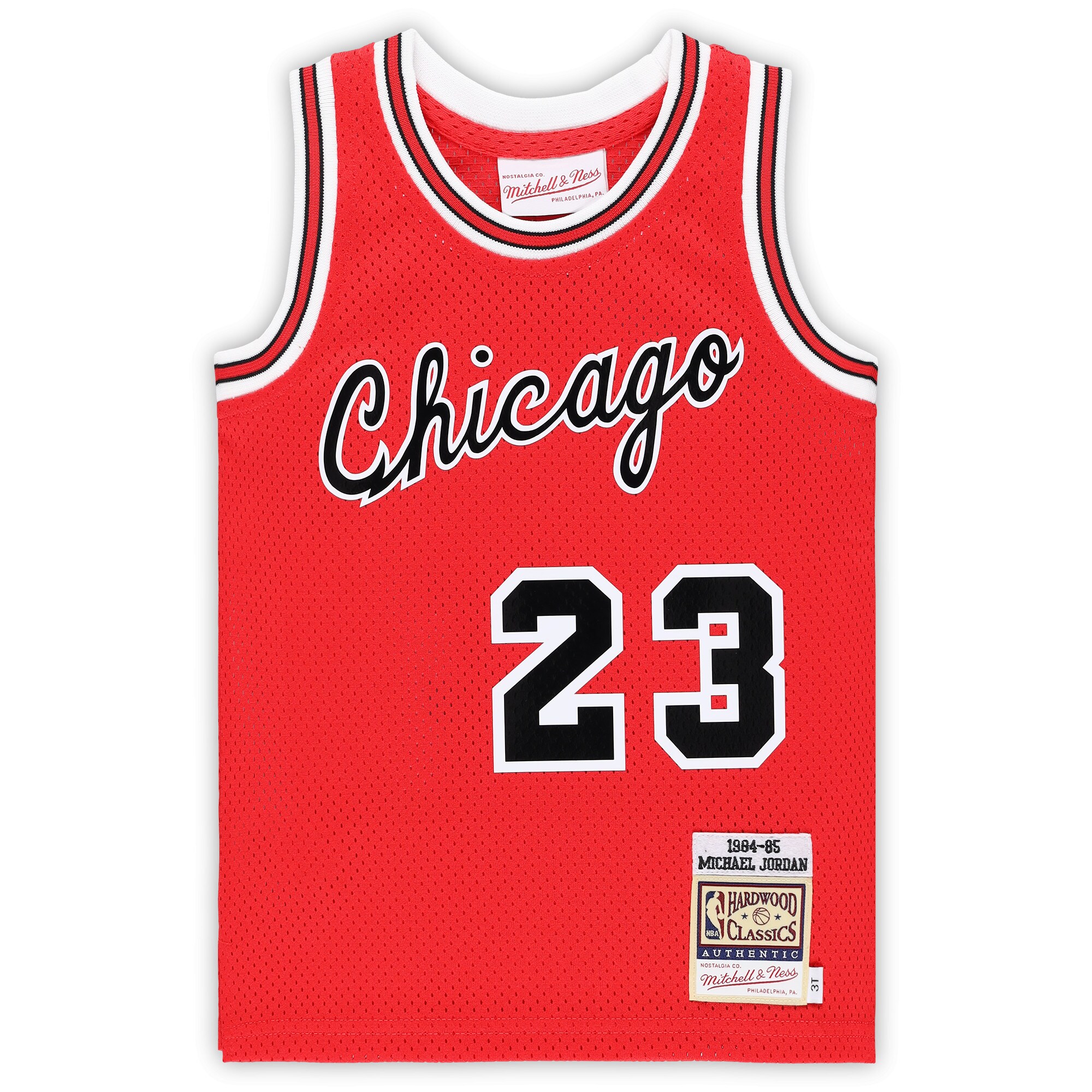 Alternative view of Michael Jordan Chicago Bulls Mitchell & Ness Toddler Hardwood Classics 1984/85 Authentic Swingman Basketball Jersey - Red