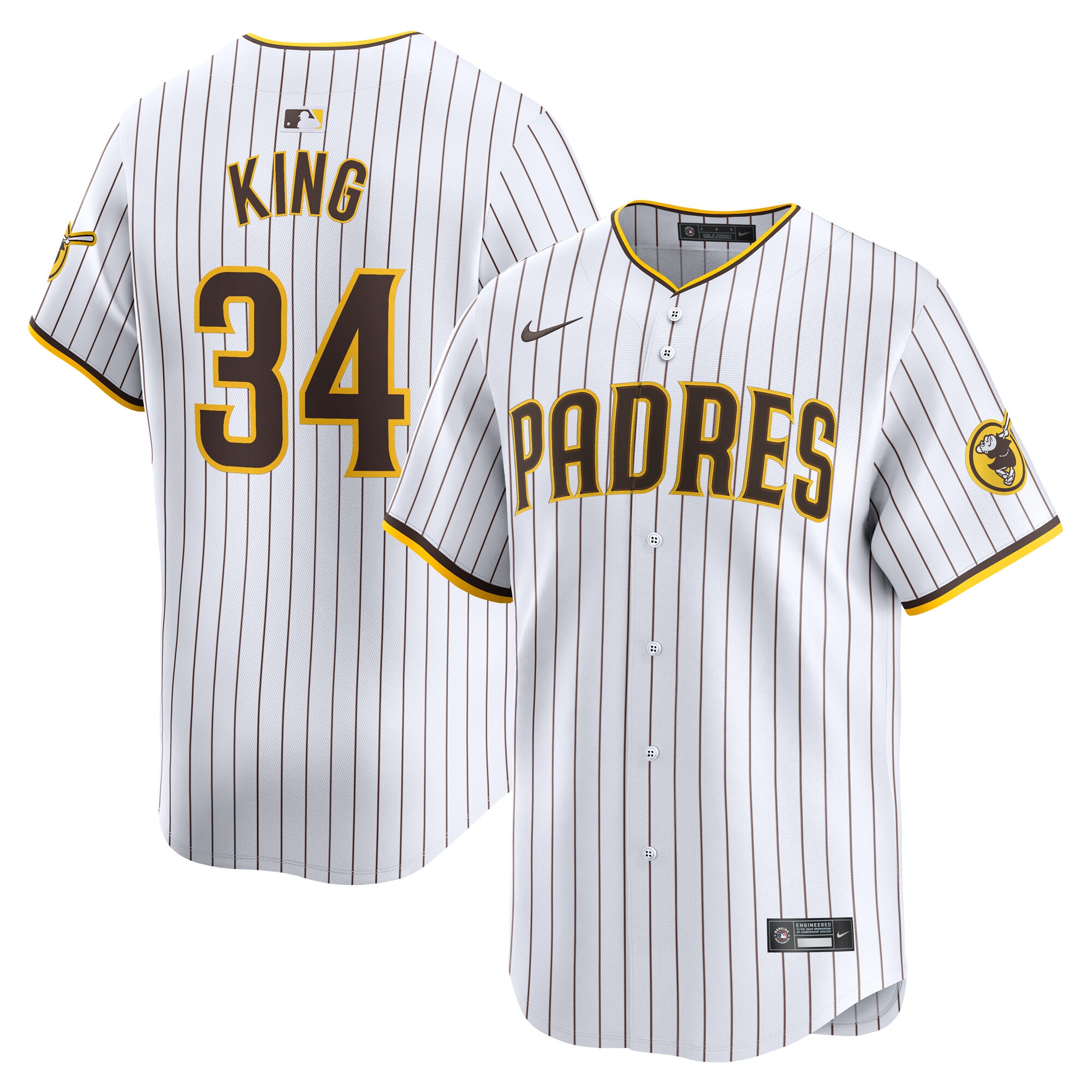 Michael King San Diego Padres Home Limited Player Baseball Jersey - White