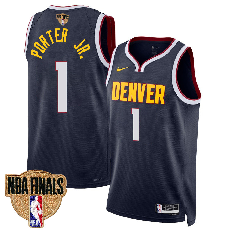 Michael Porter Jr. 1 Denver Nuggets Final Champions 2023 Swingman YOUTH Basketball Jersey - Black - JS928 