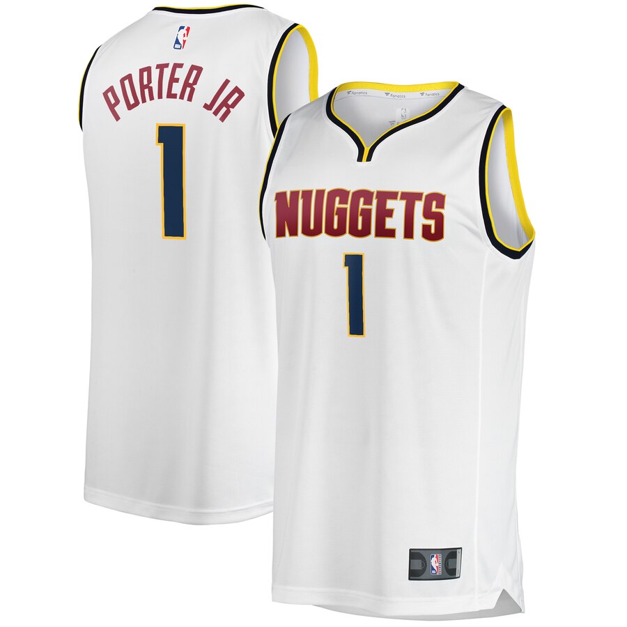 Michael Porter Jr. Denver Nuggets Fanatics Branded Youth Fast Break Player Basketball Jersey - Association Edition - White