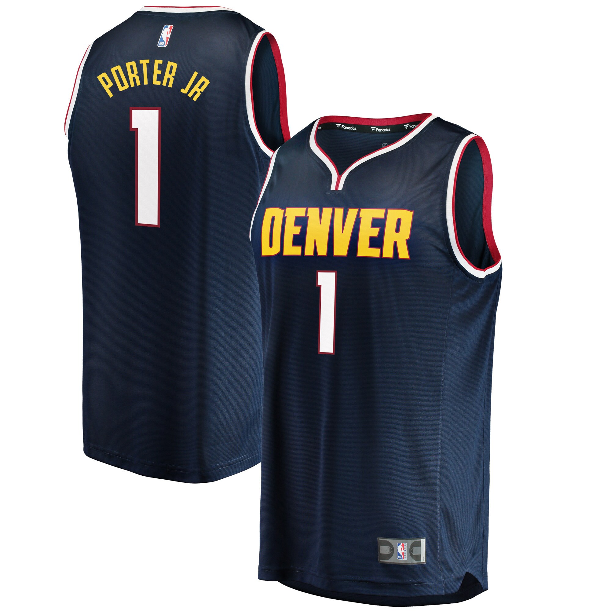 Michael Porter Jr. Denver Nuggets Fanatics Fast Break Replica Basketball Jersey - Icon Edition - Blue