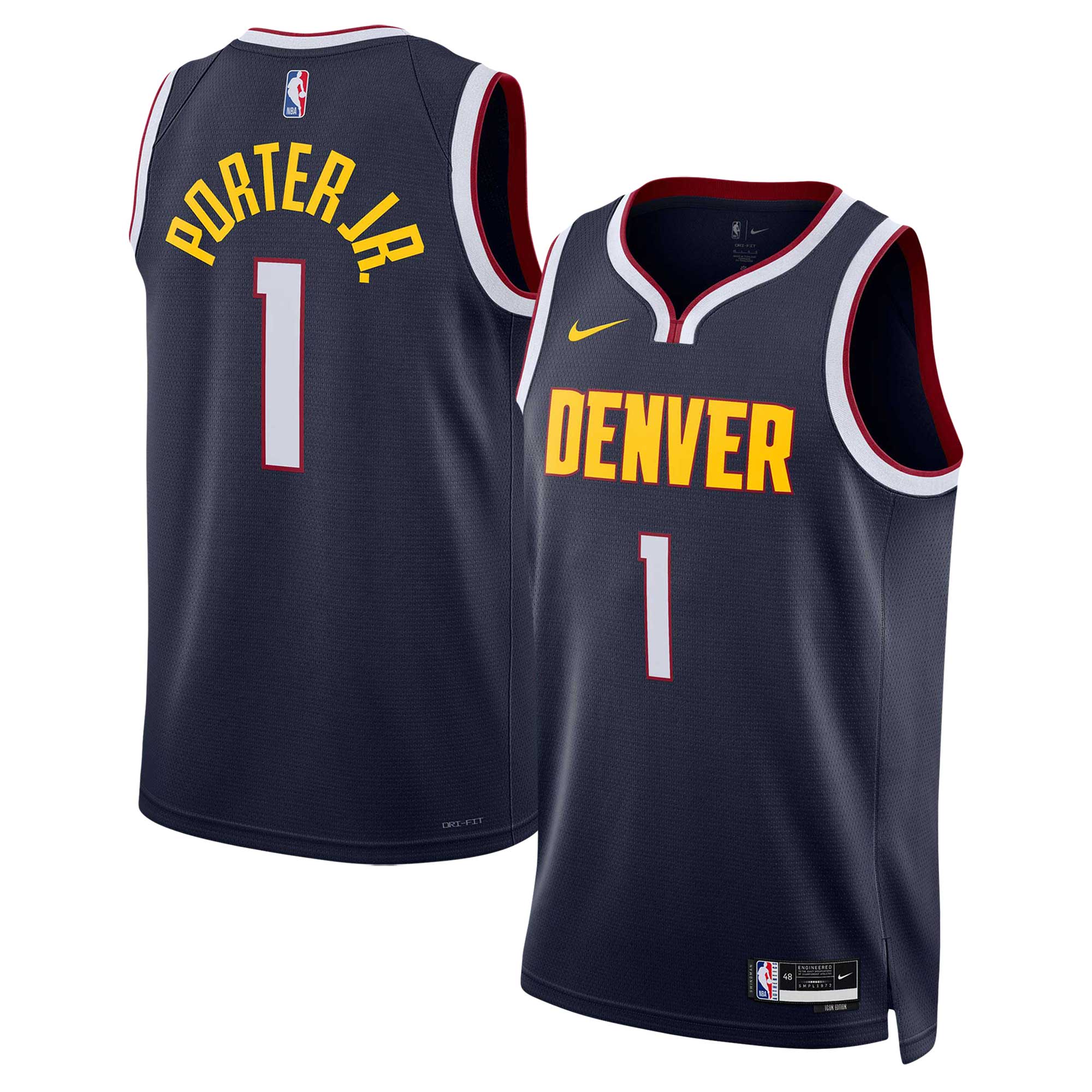Michael Porter Jr. Denver Nuggets Unisex Swingman Basketball Jersey - Icon Edition - Navy
