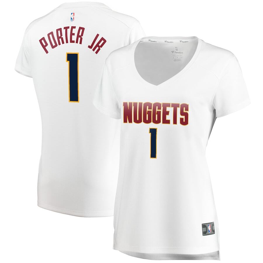 Michael Porter Jr. Denver Nuggets Women's Fast Break Player Basketball Jersey - Association Edition - White