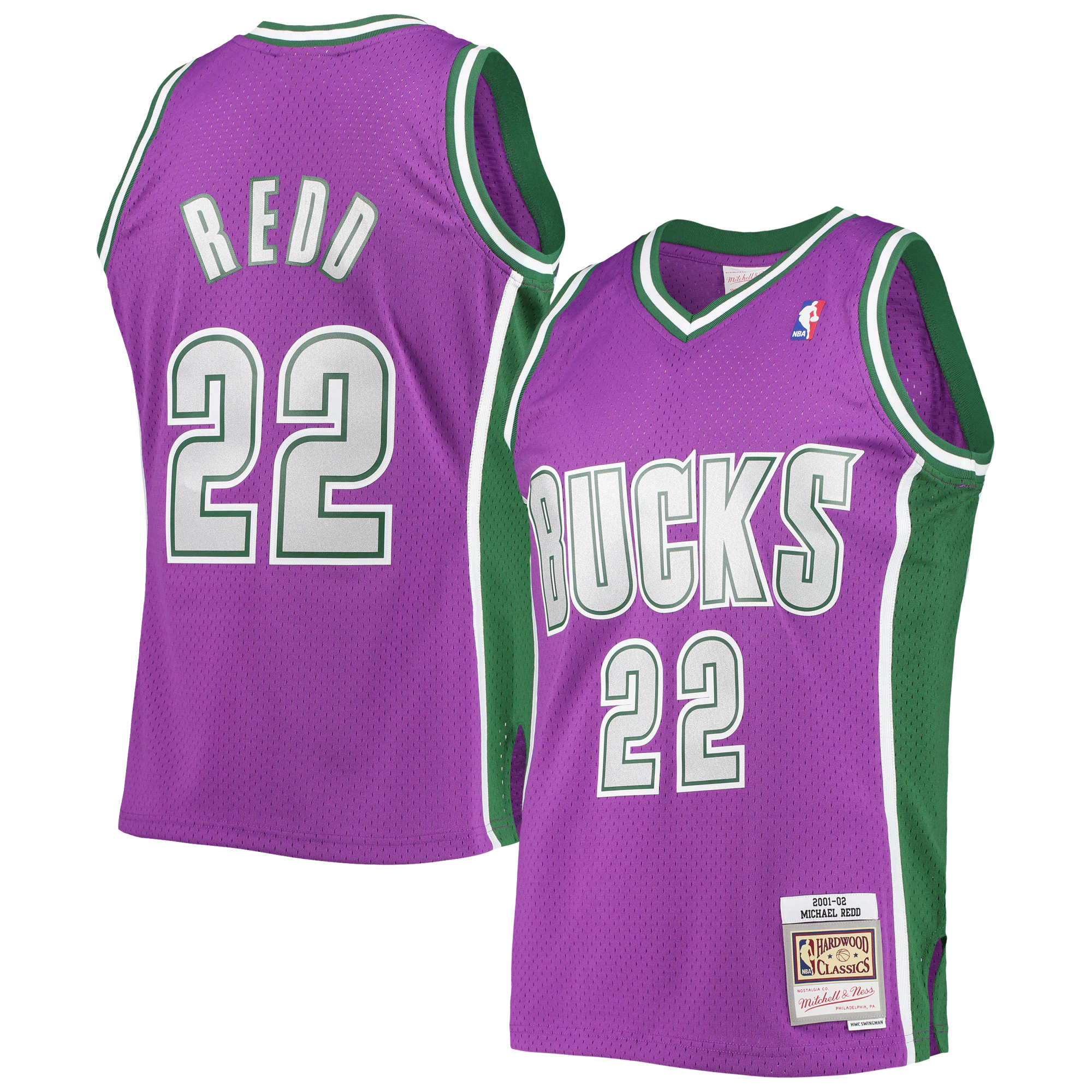 Michael Redd Milwaukee Bucks Mitchell & Ness Hardwood Classics Swingman Basketball Jersey – Purple – Jsfangear Basketball Jersey Store