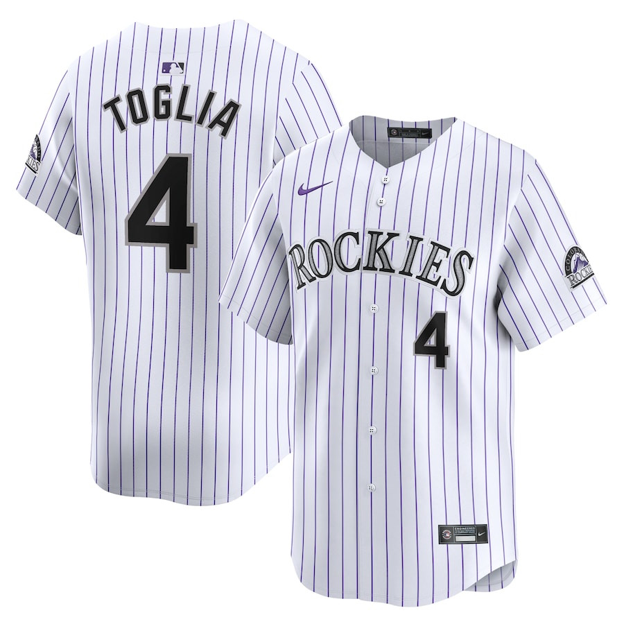 Michael Toglia 4 Colorado Rockies Home Limited Player Men Baseball Jersey - White