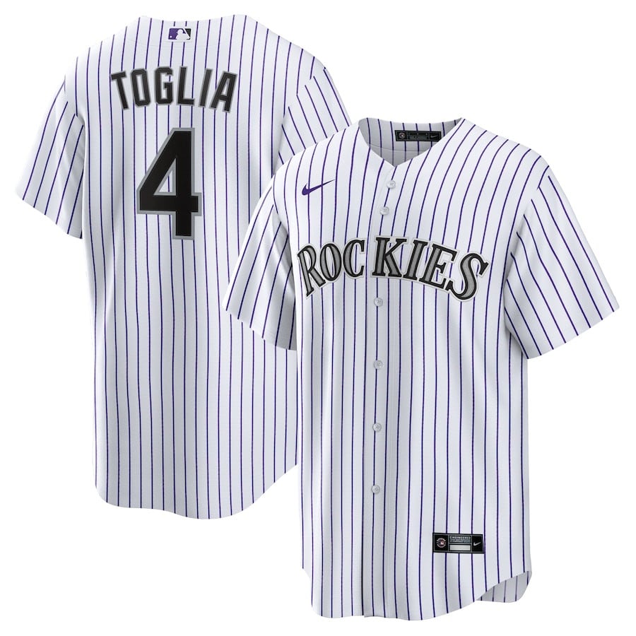 Michael Toglia 4 Colorado Rockies Home Men Baseball Jersey - White