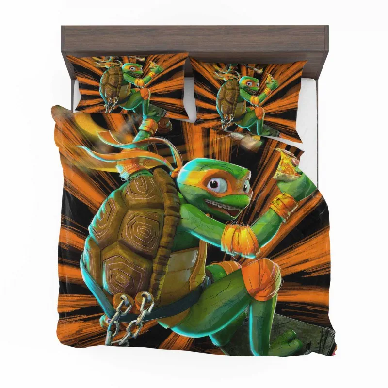 Alternative view of Michelangelo Teenage Mutant Ninja Turtles Unite Bedding Set - Custom Bedding Set