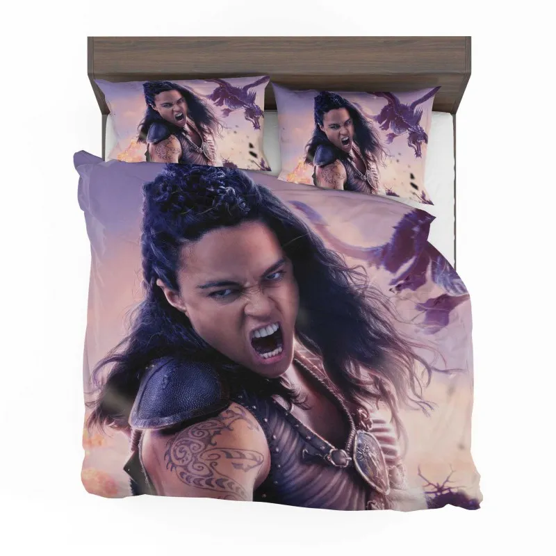 Alternative view of Michelle Rodriguez Dungeons And Dragons Femme Fatale Bedding Set - Custom Bedding Set