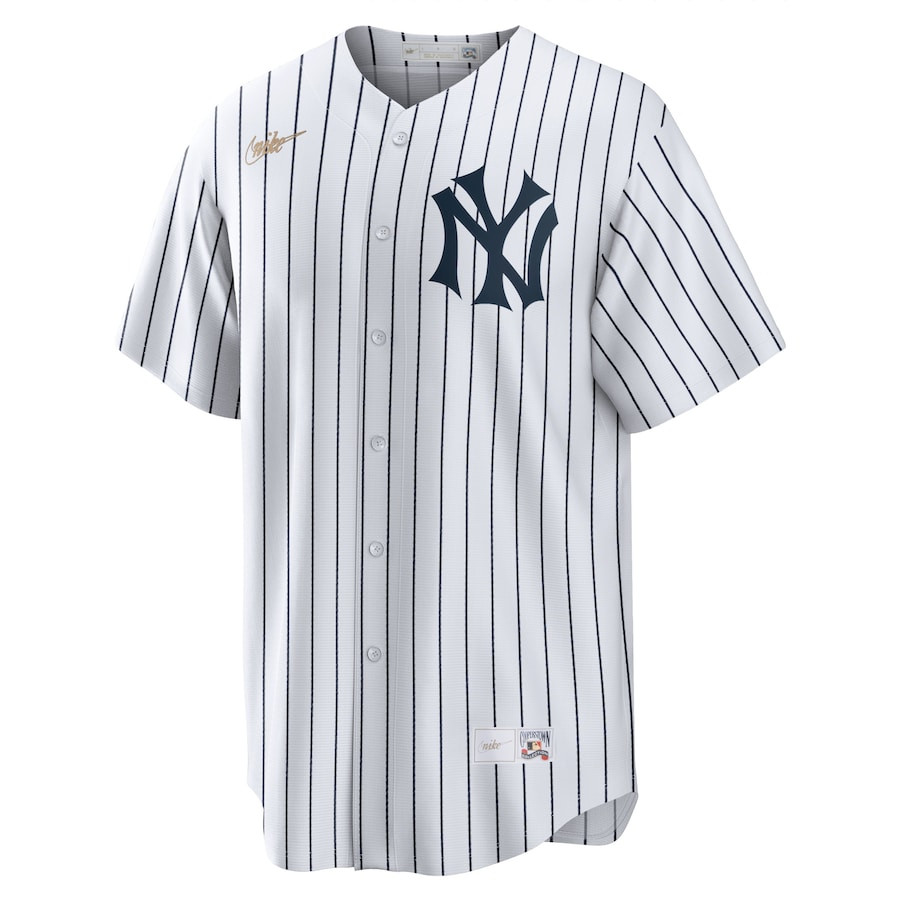 Alternative view of Mickey Mantle 7 New York Yankees Cooperstown Collection Home Baseball Jersey - White 