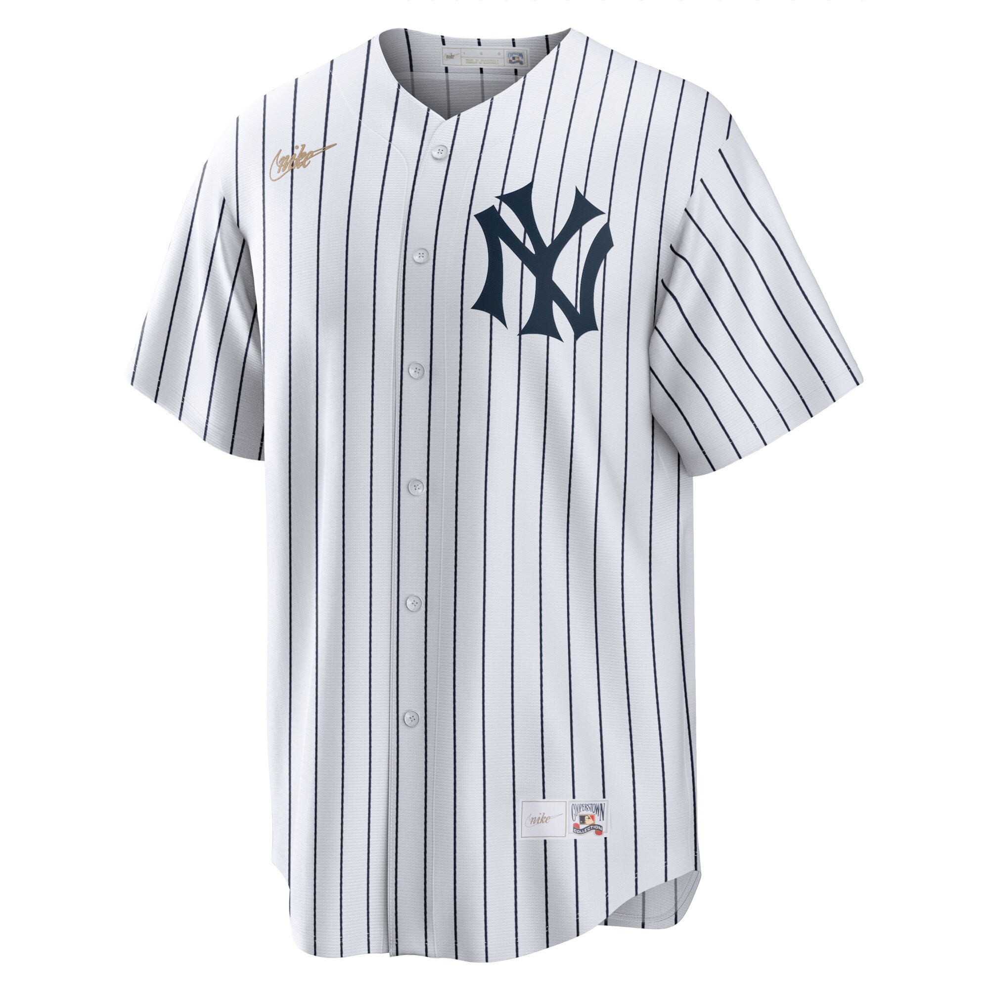 Alternative view of Mickey Mantle New York Yankees Home Cooperstown Collection Player Baseball Jersey – White