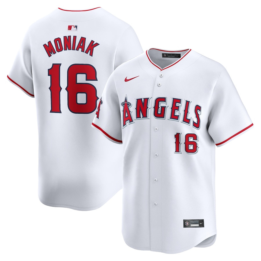 Mickey Moniak 16 Los Angeles Angels Home Limited Men Baseball Jersey - White 