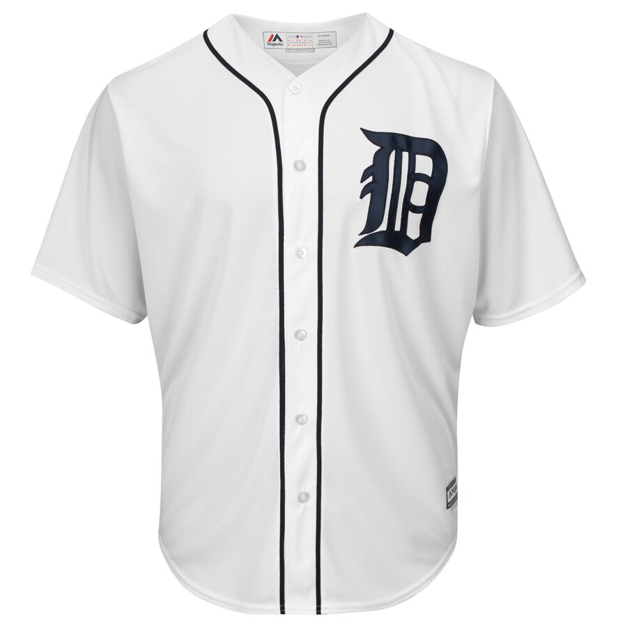 Alternative view of Miguel Cabrera Detroit Tigers Majestic Big And Tall Official Cool Base Player Jersey - White
