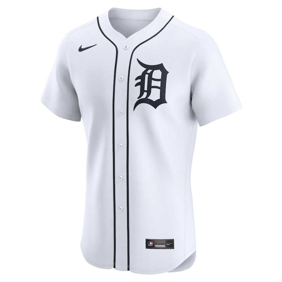 Alternative view of Miguel Diaz 58 Detroit Tigers Home Elite Player Men Baseball Jersey - White