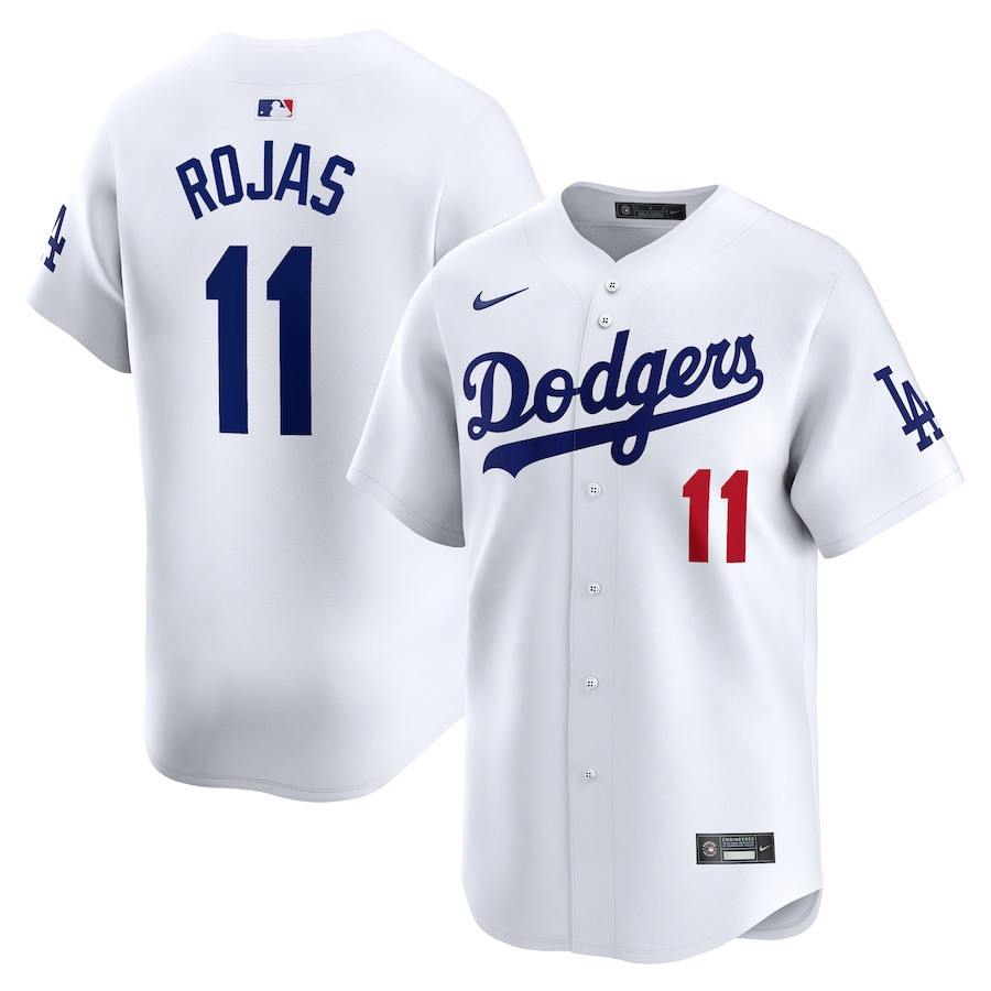Miguel Rojas 11 Los Angeles Dodgers Home Limited Player Men Baseball Jersey - White 