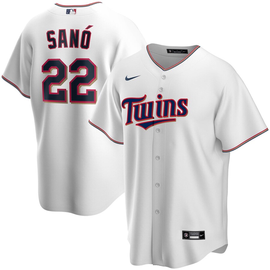 Miguel Sano Minnesota Twins Home 2020 Replica Player Baseball Jersey ÃƒÂ¢Ã¢â€šÂ¬Ã¢â‚¬Å“ White