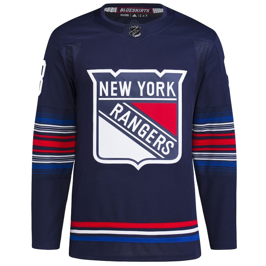 Alternative view of Mika Zibanejad 93 New York Rangers Alternate Primegreen Men Hockey Jersey - Navy - JS941 