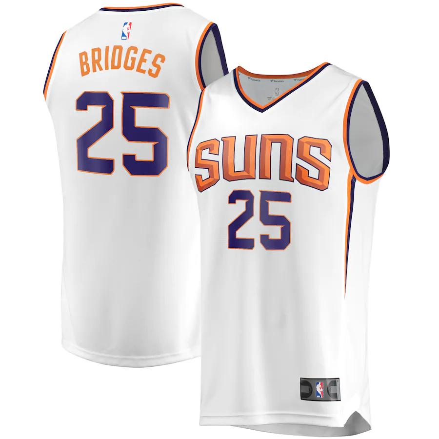 Mikal Bridges Phoenix Suns Fanatics Branded Fast Break Player Replica Jersey - Association Edition - White