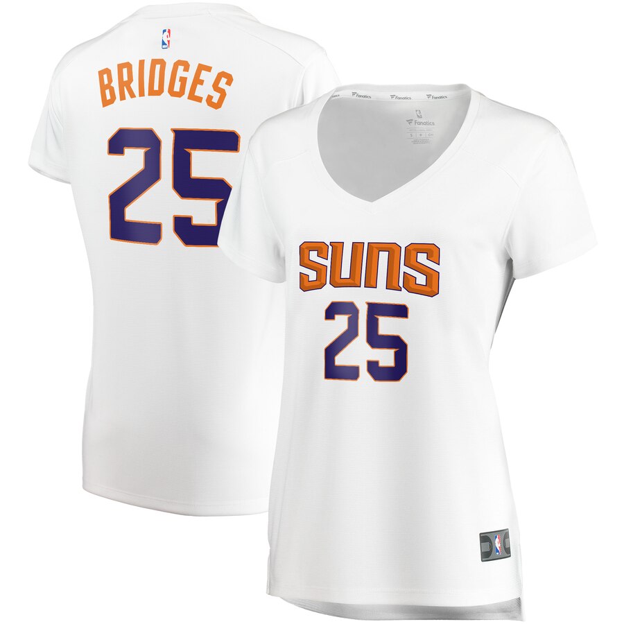 Mikal Bridges Phoenix Suns Fanatics Branded Women's Fast Break Player Replica Jersey - Association Edition - White