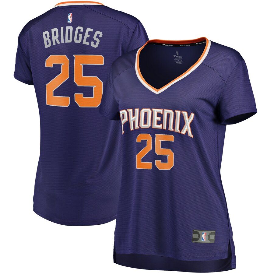 Mikal Bridges Phoenix Suns Fanatics Branded Women's Fast Break Player Replica Jersey - Icon Edition - Purple