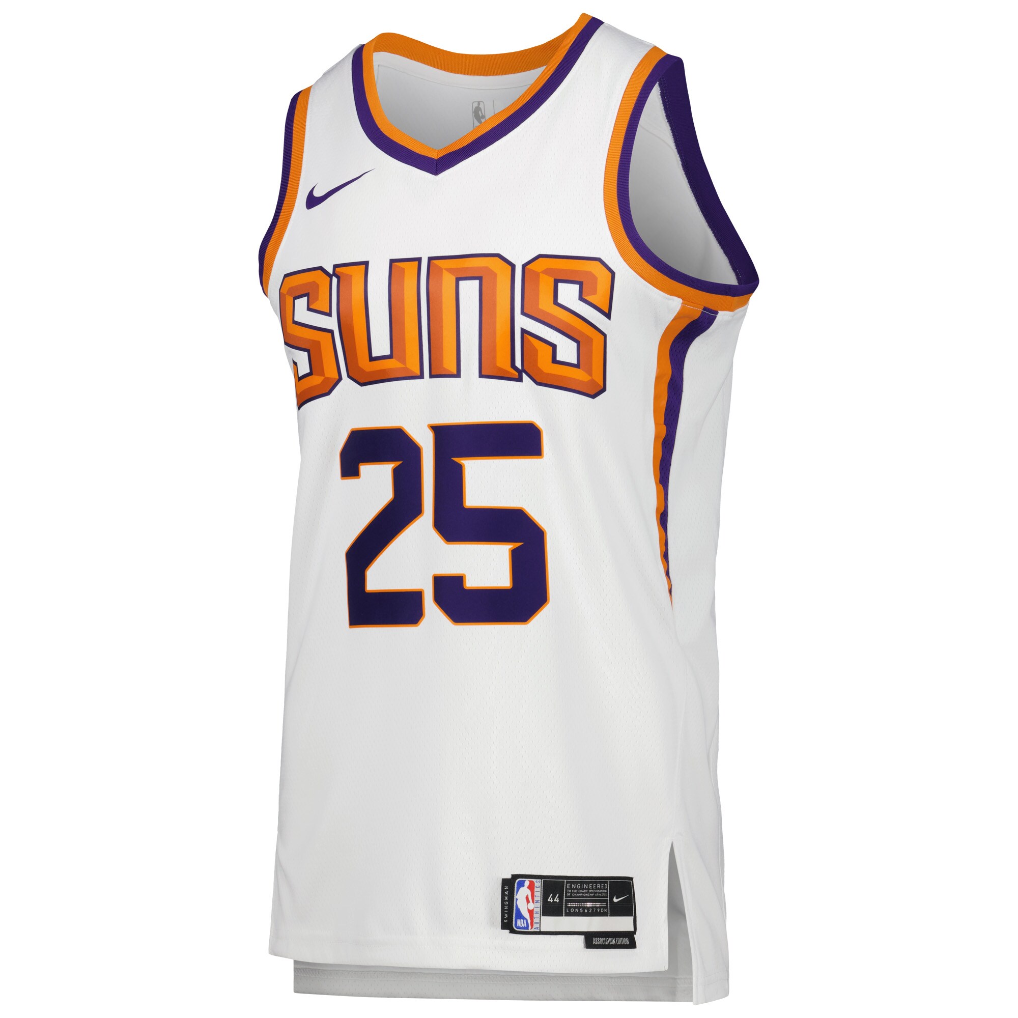 Alternative view of Mikal Bridges Phoenix Suns Unisex Swingman Basketball Jersey - Association Edition - White