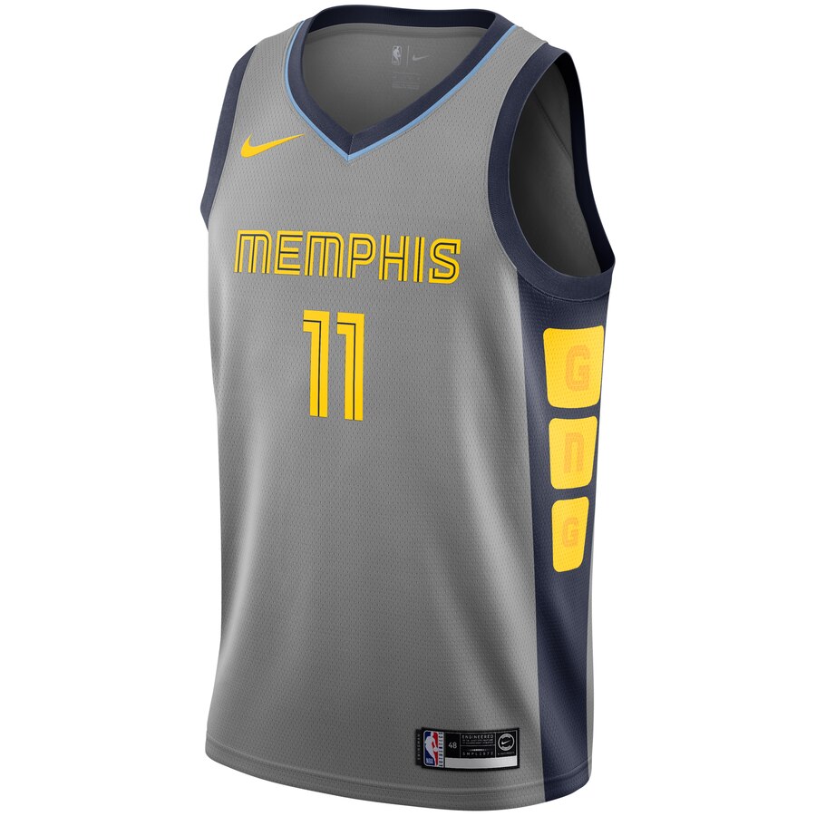 Alternative view of Mike Conley Memphis Grizzlies City Edition Swingman Basketball Jersey - Gray