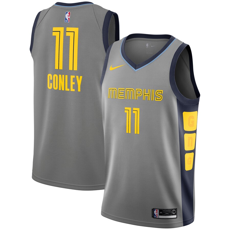 Mike Conley Memphis Grizzlies City Edition Swingman Basketball Jersey - Gray