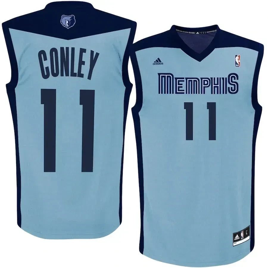Mike Conley Memphis Grizzlies Basketball Jersey - Blue - JS882 