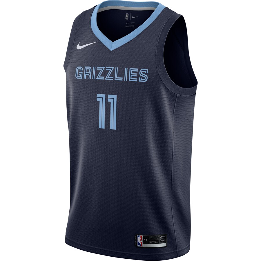 Alternative view of Mike Conley Memphis Grizzlies Replica Swingman Basketball Jersey - Icon Edition - Navy