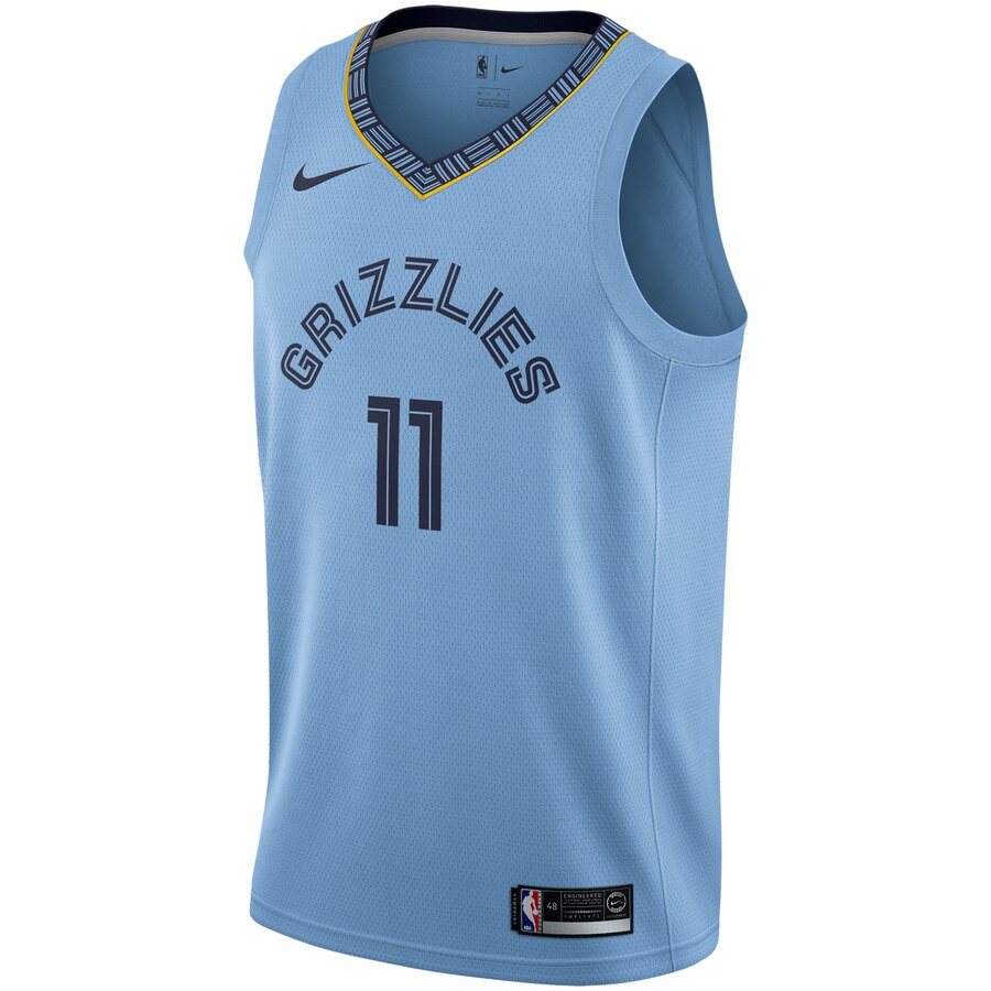 Alternative view of Mike Conley Memphis Grizzlies Replica Swingman Basketball Jersey - Statement Edition - Light Blue