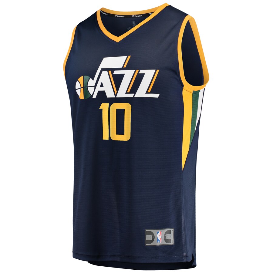 Alternative view of Mike Conley Utah Jazz Fanatics Branded Fast Break Replica Player Basketball Jersey - Navy - Icon Edition
