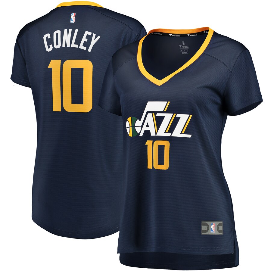 Mike Conley Utah Jazz Fanatics Branded Women's Navy Fast Break Replica Basketball Jersey - Icon Edition