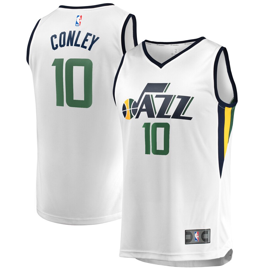 Mike Conley Utah Jazz Fanatics Branded Youth White Fast Break Replica Basketball Jersey - Association Edition