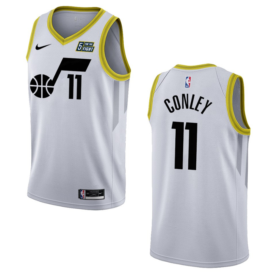 Mike Conley White Association Edition 2022-23 Utah Jazz Swingman Basketball Jersey