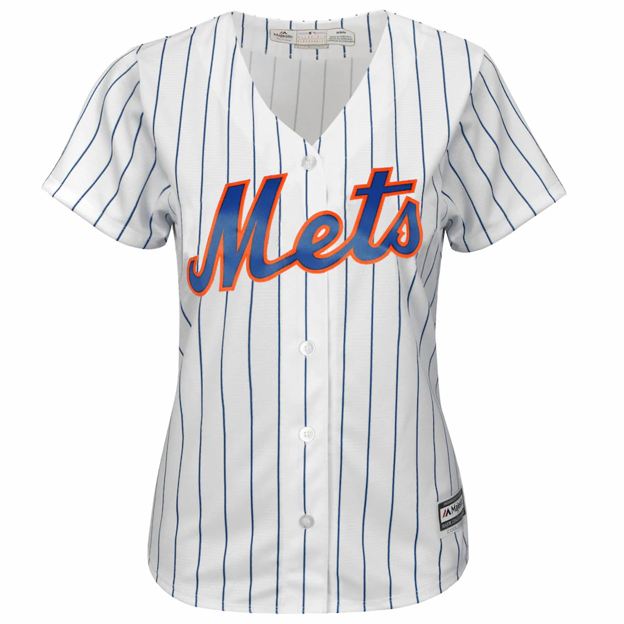 Alternative view of Mike Piazza New York Mets Majestic Women's Home Cool Base Player Baseball Jersey - White Royal