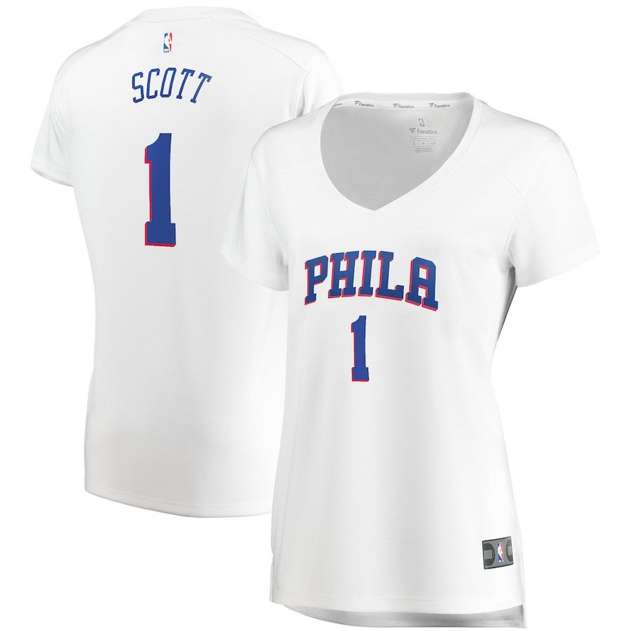 Mike Scott Philadelphia 76ers Fanatics Branded Women's Fast Break Replica Player Basketball Jersey - Association Edition - White
