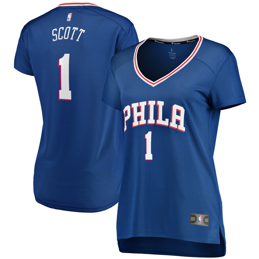 Mike Scott Philadelphia 76ers Fanatics Branded Women's Fast Break Replica Player Basketball Jersey - Icon Edition - Royal