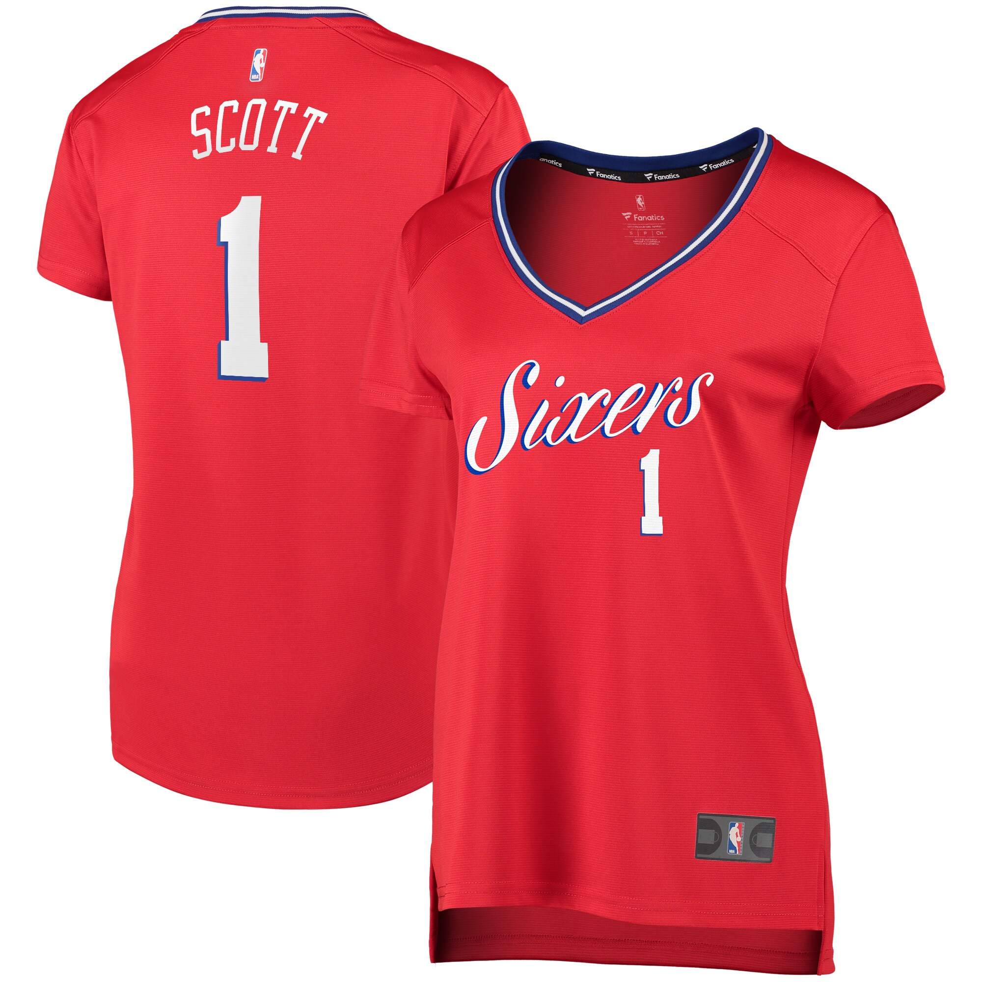 Mike Scott Philadelphia 76ers Fanatics Branded Women's Fast Break Replica Player Basketball Jersey - Statement Edition - Red
