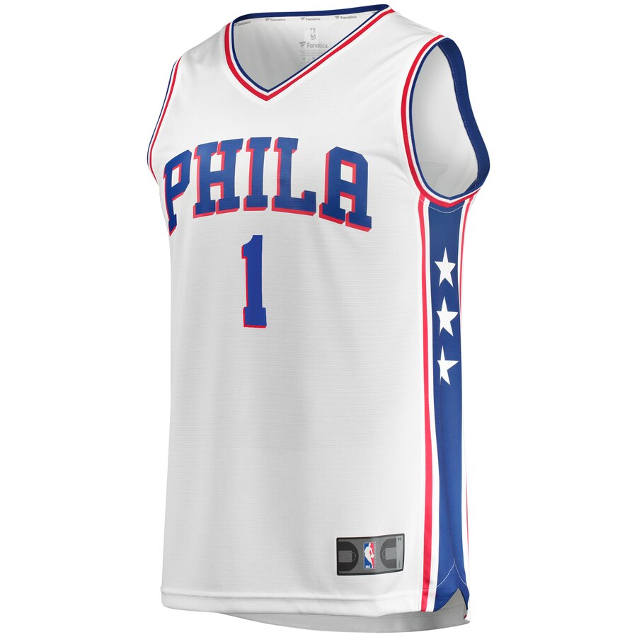 Alternative view of Mike Scott Philadelphia 76ers Fanatics Branded Youth Fast Break Replica Player Basketball Jersey - Association Edition - White