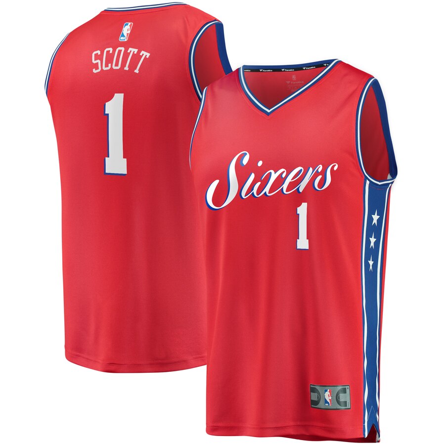 Mike Scott Philadelphia 76ers Fanatics Branded Youth Fast Break Replica Player Basketball Jersey - Statement Edition - Red